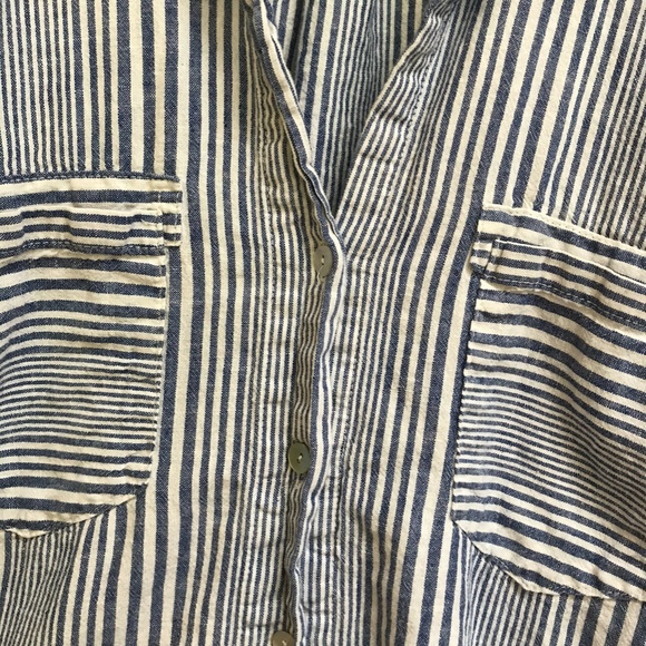 JUST LIVING STRIPED BUTTON DOWN - Picture 5 of 9